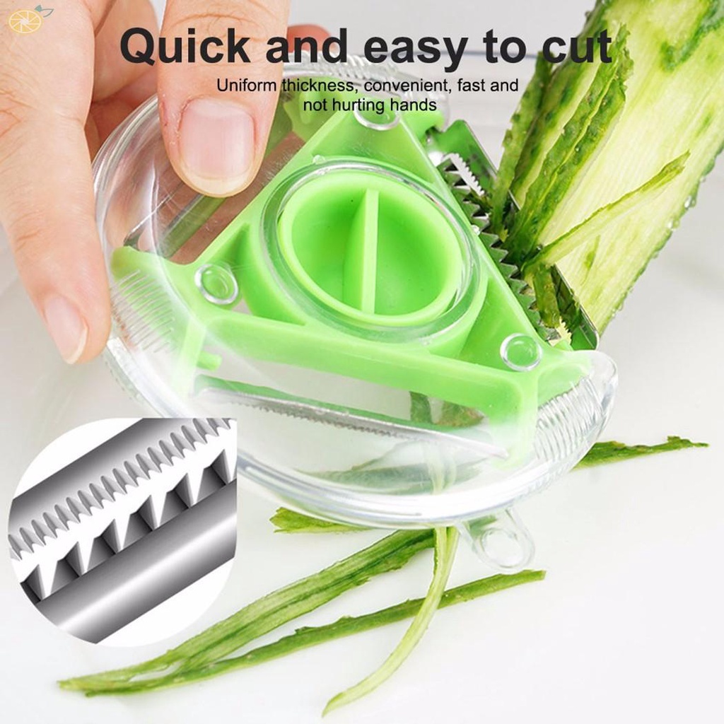 【VARSTR】Multifunctional 3 in 1 Grater Stainless Steel Blade  Peeler Set   readystock hot sale