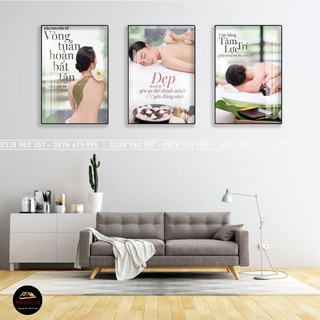 Giá xưởng] tranh treo tường/ dán tường spa bộ 3 bức 403