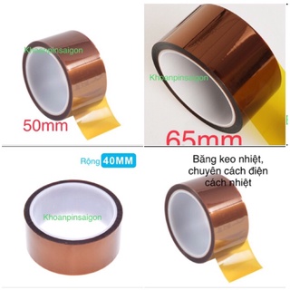 Băng keo dính chịu nhiệt cao ,chuyên dùng cách điện- cách nhiệt bảo vệ Pin-đồ điện. size lớn