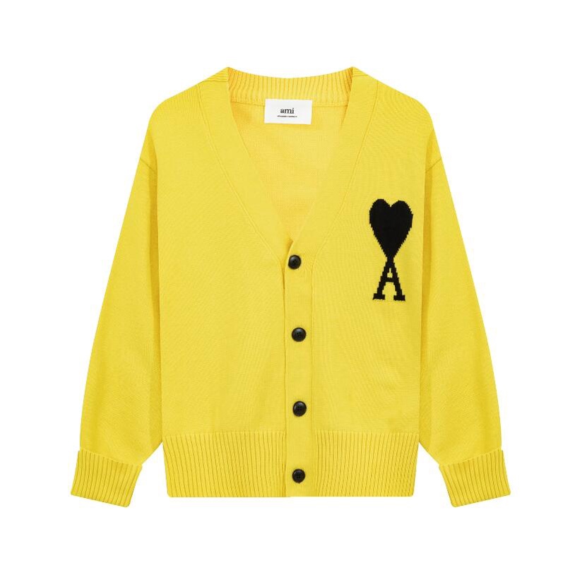 ❤❀  ❤ Áo Khoác Cardigan Dệt Kim Thêu Hình Trái Tim Thời Trang Unisex