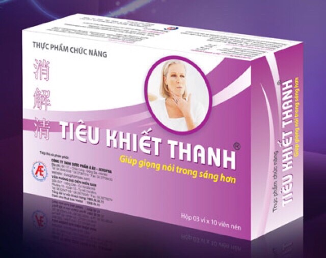 [Kèm quà] Tiêu khiết thanh - Hộp 30 viên - giúp giọng nói trong sáng hơn