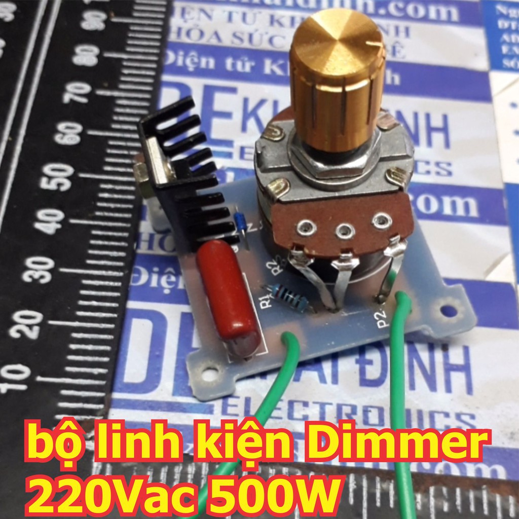 Bộ linh kiện module điều khiển độ sáng Dimmer động cơ, bóng đèn sợi đốt... AC 220V 500W 1200W kde5340
