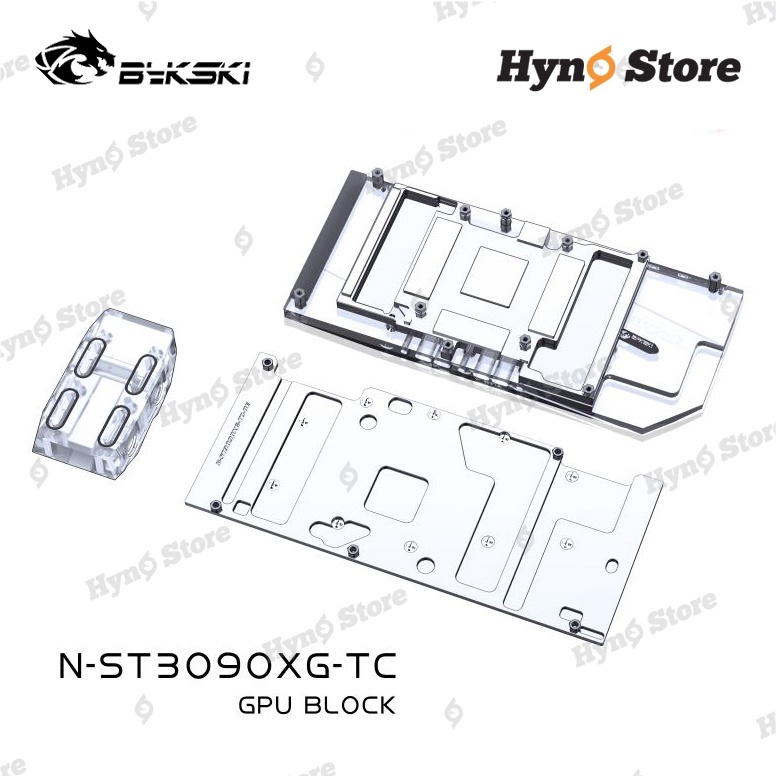 Block tản nhiệt nước VGA Bykski 2 mặt VRAM ZOTAC N-ST3090XG-TC Tản nhiệt nước custom - Hyno Store