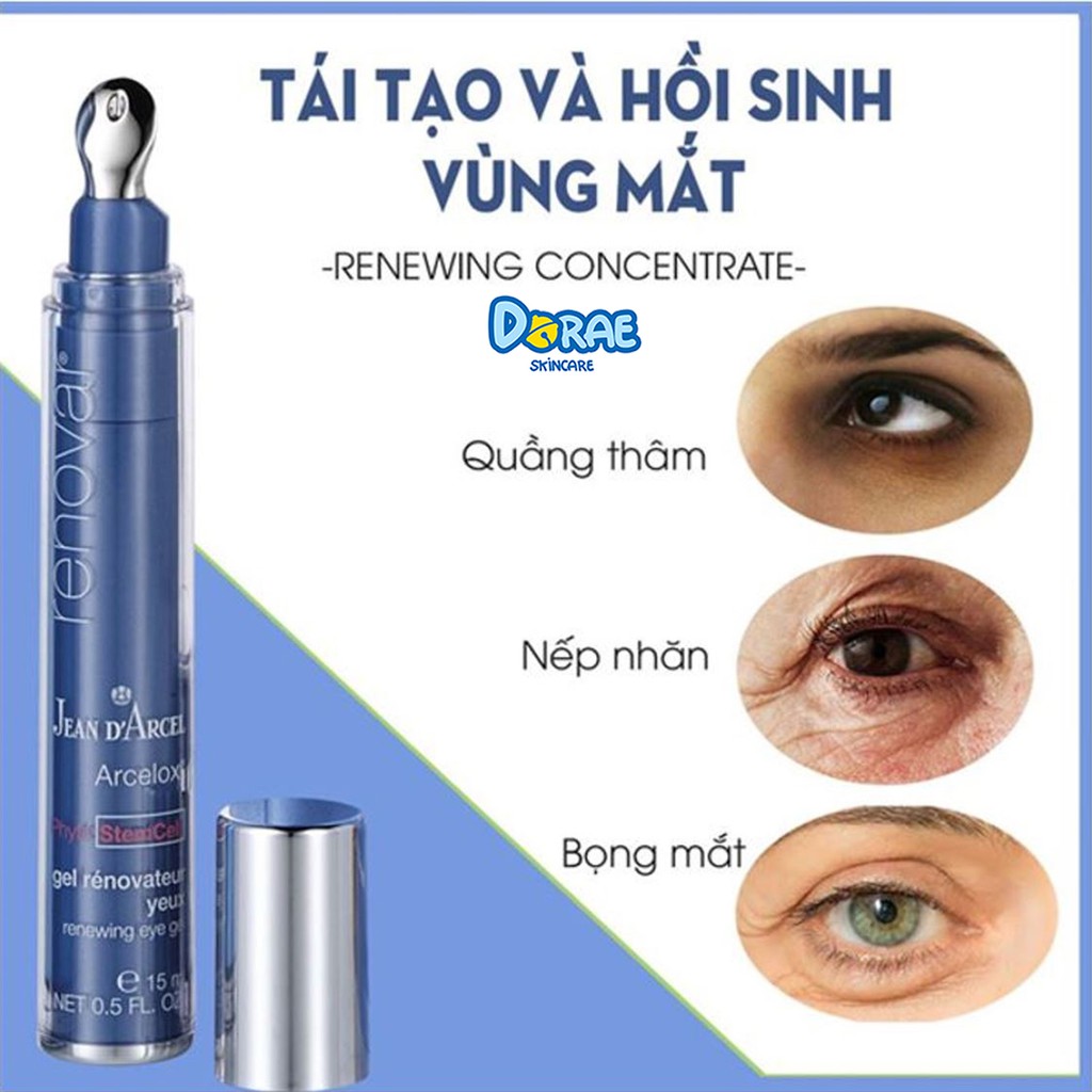 Siêu Cấp Chính Hãng ✅ Gel giúp làm trẻ hóa và sáng da vùng mắt Jean D’Arcel Renewing Eye Gel (15ml)