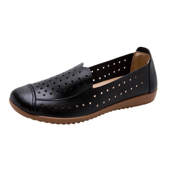 [SIÊU NHẸ_KHÔNG ĐAU CHÂN] Giày slip on lổ đế bệt dẻo mềm êm chân, đàn hồi tốt S094