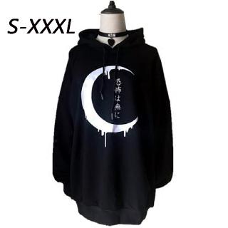 Áo hoodie tay dài dáng rộng thời trang gothic cho nữ