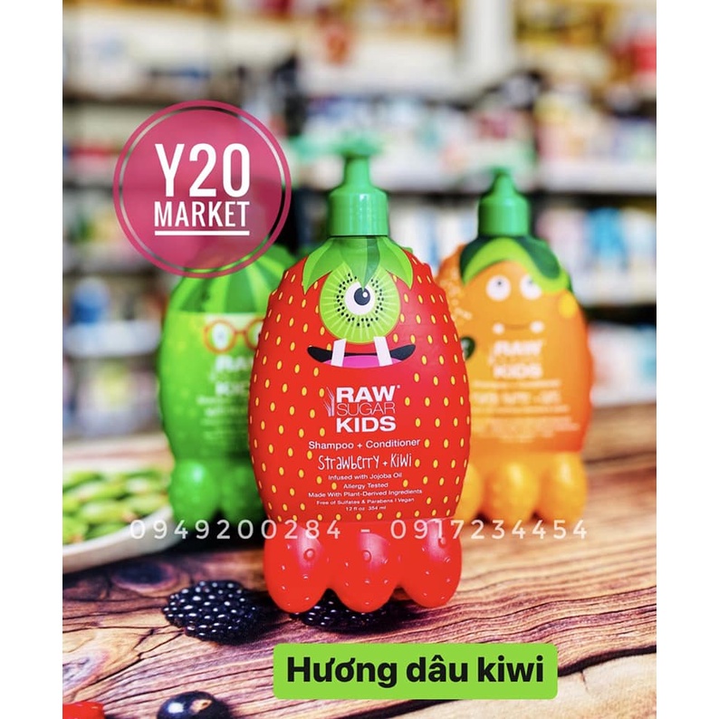 DẦU GỘI XẢ CHO BÉ RAW KIDS MỸ
