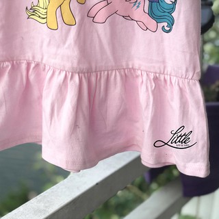 Váy cotton hồng pony