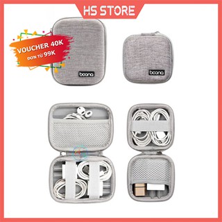 [Tặng voucher 40k] Hộp đựng Cáp sạc - Điện thoại - Tai nghe - Airpod - Macbook Baona đa năng chống sốc cực tốt giá rẻ