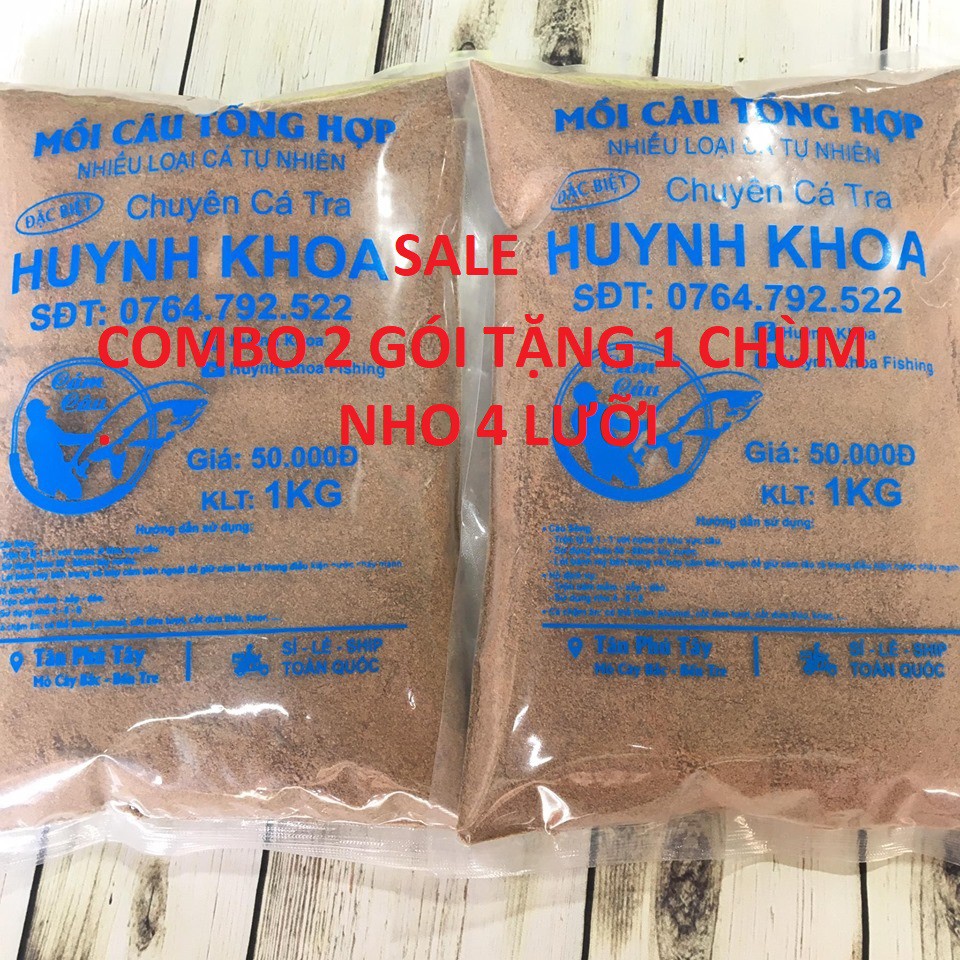 [SALE]COMBO 2 GÓI MỒI CÂU CÁ HUỲNH KHOA TẶNG 1 CHÙM NHO 4-COMBO 2 GÓI CÁM HUỲNH KHOA TẶNG 1 CHÙM NHO