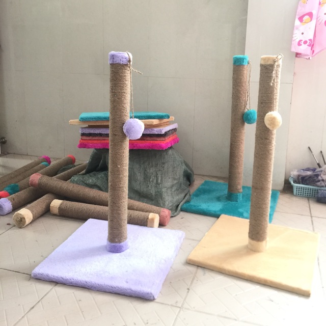 TRỤ CÀO MÓNG (CATTREE) BẰNG GỖ CHO MÈO SIZE 2XL - NHÀ CÂY CHO MÈO CÀO MÓNG