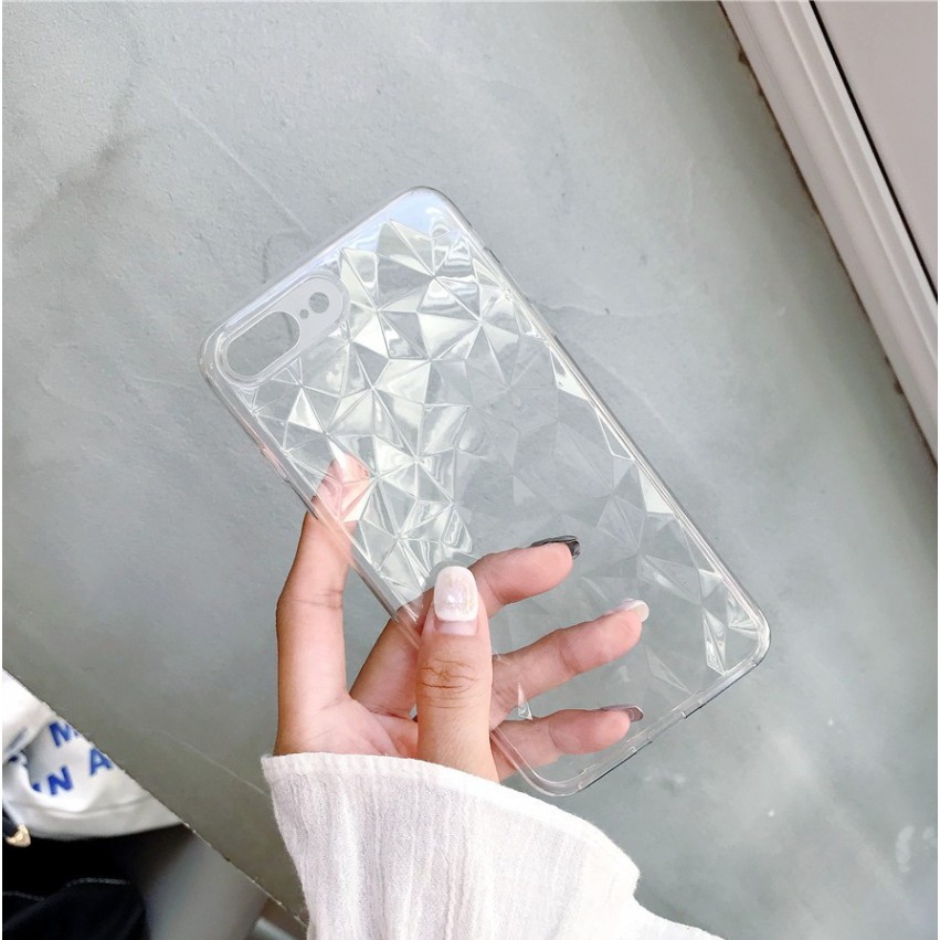 Ốp dẻo kim cương 3D cho iPhone từ 6 tới XS MAX