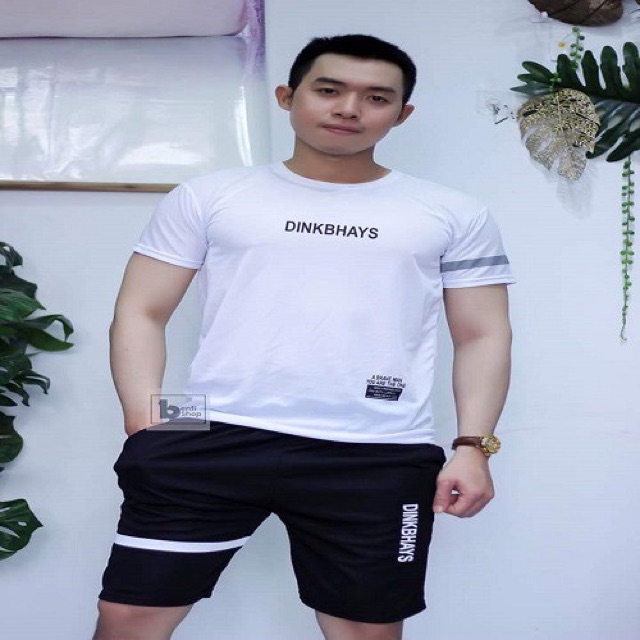 Đồ bộ thể thao nam in chữ Dink mặc nhà, set đồ nam mẫu mã mới 2021