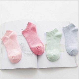 Vớ cổ ngắn trơn nhiều màu