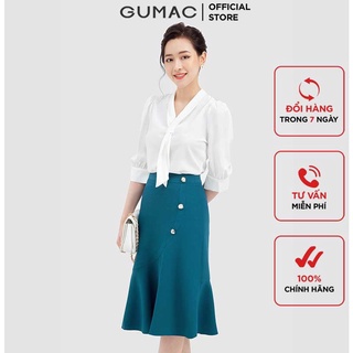 Chân váy xòe phối nút vb3225 gumac