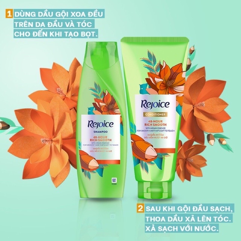 Dầu gội đầu 🥇 Rejoice Siêu mềm mượt 48h 170ml