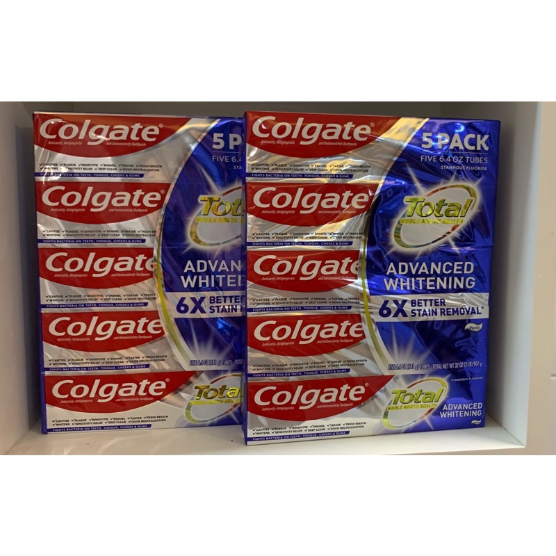 Kem Đánh Răng Mỹ Colgate Total advanced whitening 181 g, date 6/2023