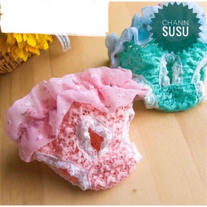 Quần sinh lý đơn lưới cho chó cái - Quần yếm thú cưng