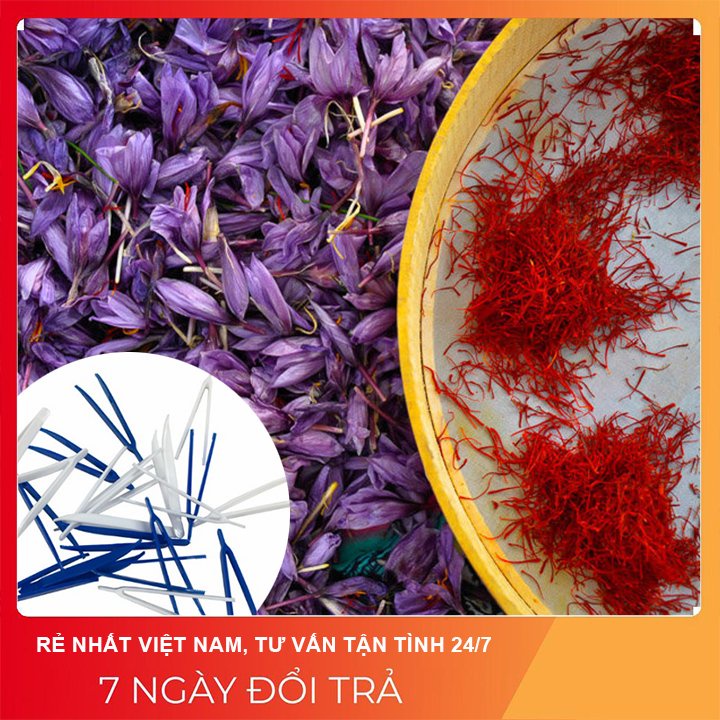 [RẺ rẻ RẺ ] NHÍP GẮP SAFFRON (NHỤY HOA NGHỆ TÂY) NHỰA 7.8*0.7*0.7cm màu trắng (saffron tweezers)