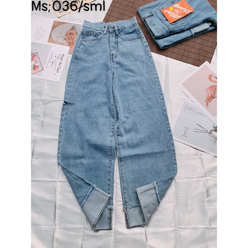 Quần baggy jean nữ cao cấp, lưng cao,màu xanh , quần jean nữ  LB278 Shop SaigonMen | BigBuy360 - bigbuy360.vn