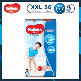 Tã dán huggies dry super jumbo m76/l68/xl62/xxl56