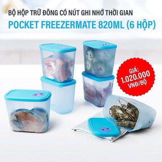 Bộ hộp trữ đông Pocket Freezermate 6 hộp có đồng hồ