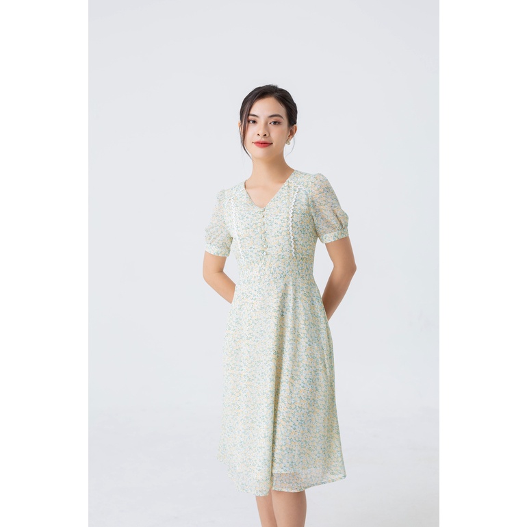 ĐẦM HOA NHÍ VIỀN REN 3421