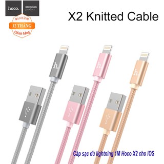 Cáp sạc dây dù lightning 1M Hoco X2 chính hãng