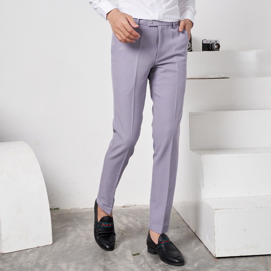 Quần âu nam vải chéo 79 slim-fit Edana Menswear, chống nhăn, chống xù ,dành người cân nặng 45 -78kg