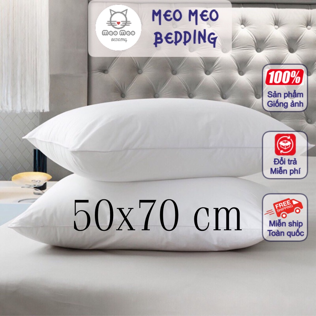 Ruột Gối Bông Gòn Tinh Trắng Cao Cấp 50x70 cm