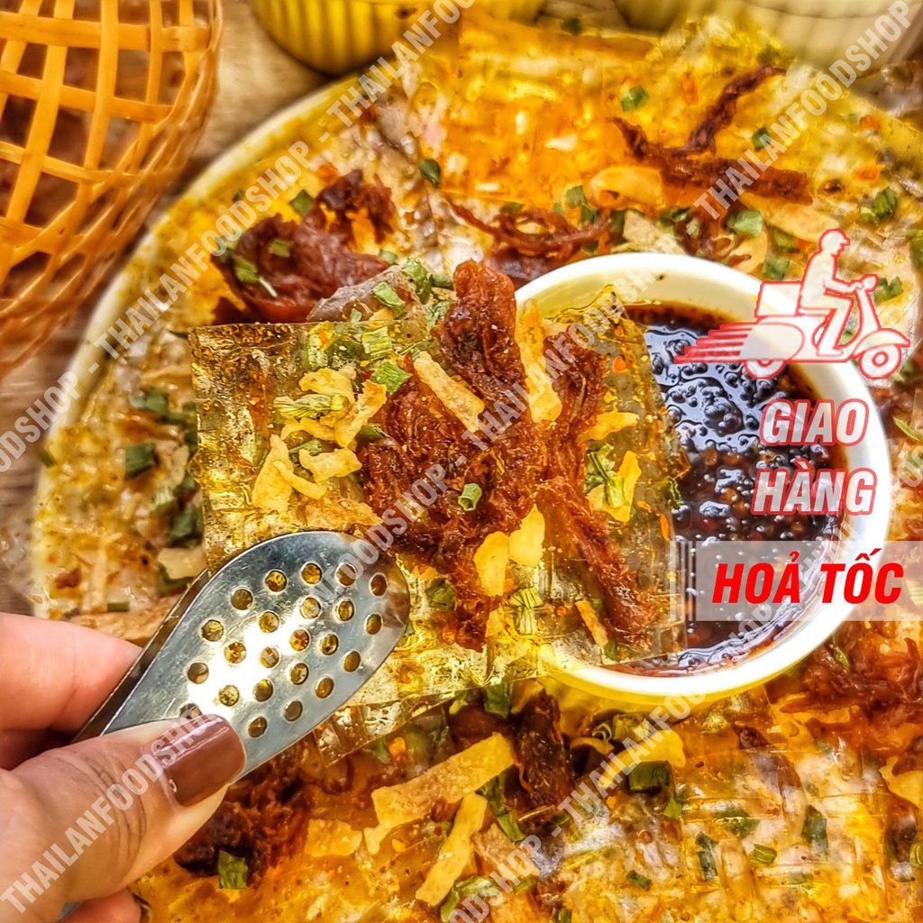Bánh Tráng Sate Khô Mực - Xâu 10 gói