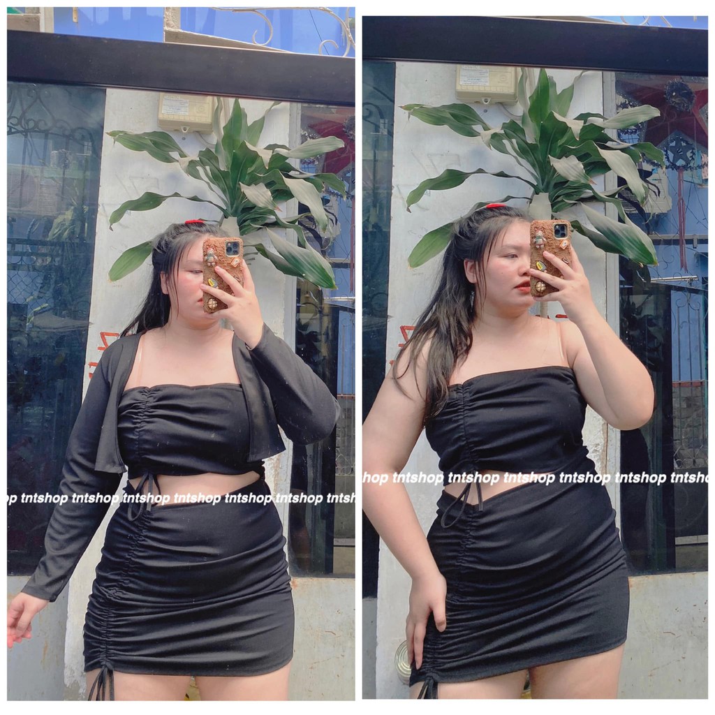 [Mã FATHANG5 giảm 10K đơn 50K] ĐẦM BODY RÚT HỞ EO BIGSIZE 60-90KG. HÌNH THẬT 100%