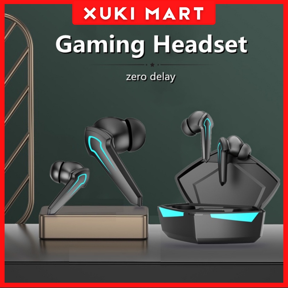 Tai nghe không dây Gaming P30 Max TWS bluetooth 5.1 có đèn led,có mic độ trễ cực thấp - XuKi Official