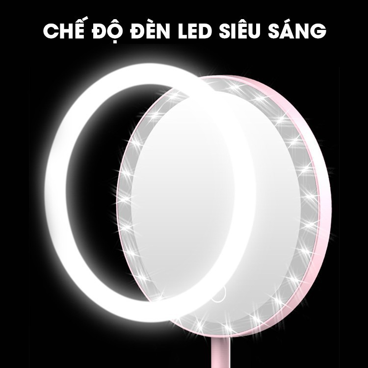 [FREESHIP]💖Gương trang điểm để bàn cảm ứng có đèn LED - Bộ sản phẩm đa năng hữu dụng dành cho phái đẹp năm 2020 CA66