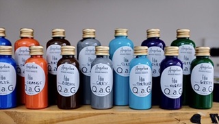 List màu và dung dịch custom giầy Q.a.G làm đồ da giá SỈ size 100ml