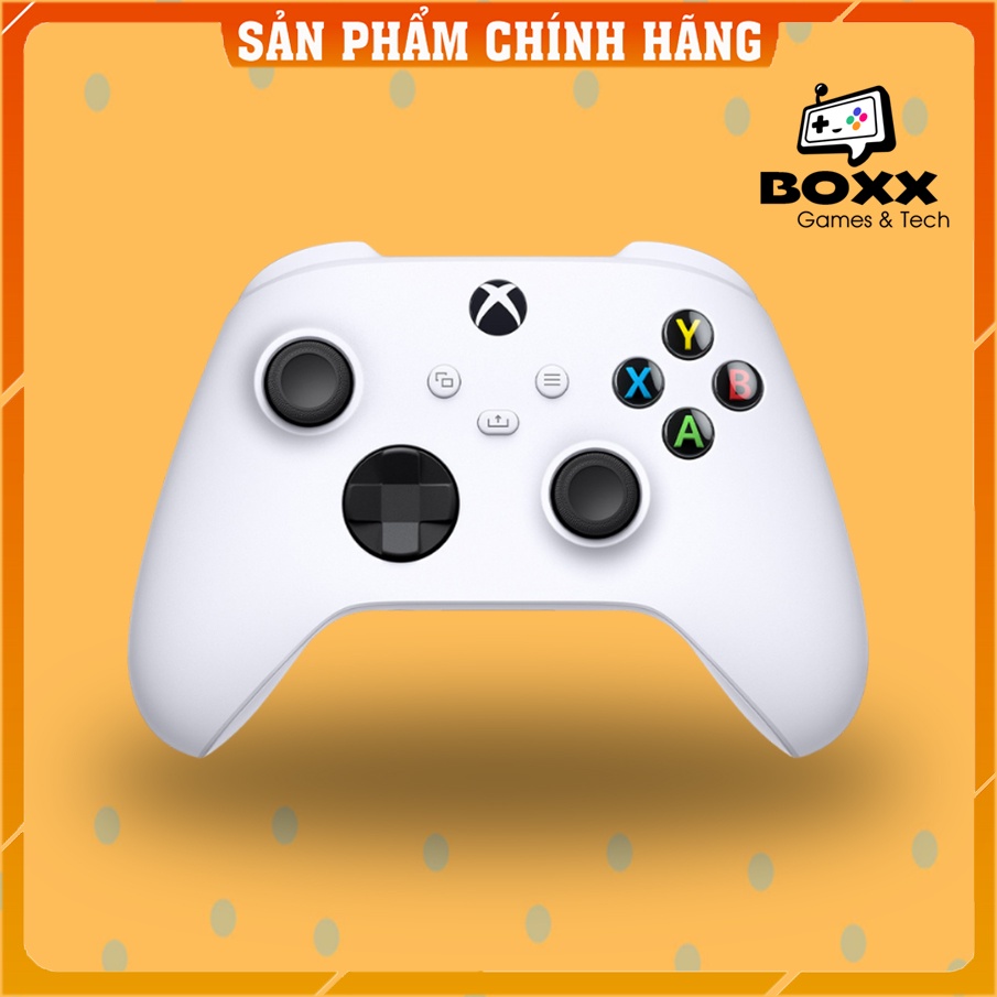 Tay cầm xbox series x, tay cầm chơi game xbox one series x Robot White chính hãng tặng kèm cáp