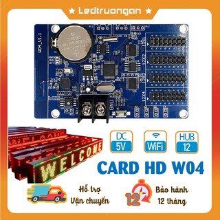 Mạch điều khiển HD W04 - card led ma trận 1 màu, 3 màu