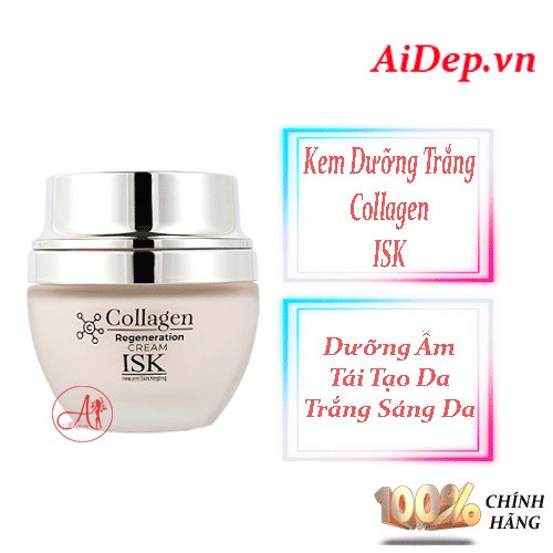 Kem Dưỡng Trắng Và Săn Chắc Da ISK Collagen Regeneration Cream BEAUSKIN