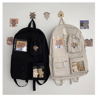 j18✢◕☂ Balo túi trong 2 con gấu xinh basic 🐻🐻