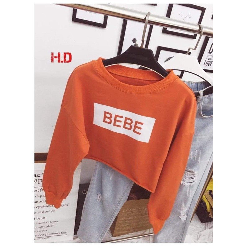 Áo croptop BEBE tay dài bo tay HĐ12 | BigBuy360 - bigbuy360.vn