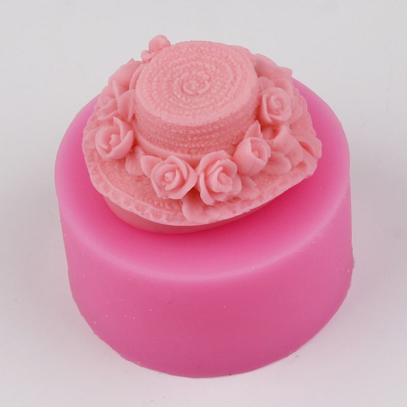 Khuôn rau câu Silicon 4D Nón hoa to 7,7cm Mã SG3311