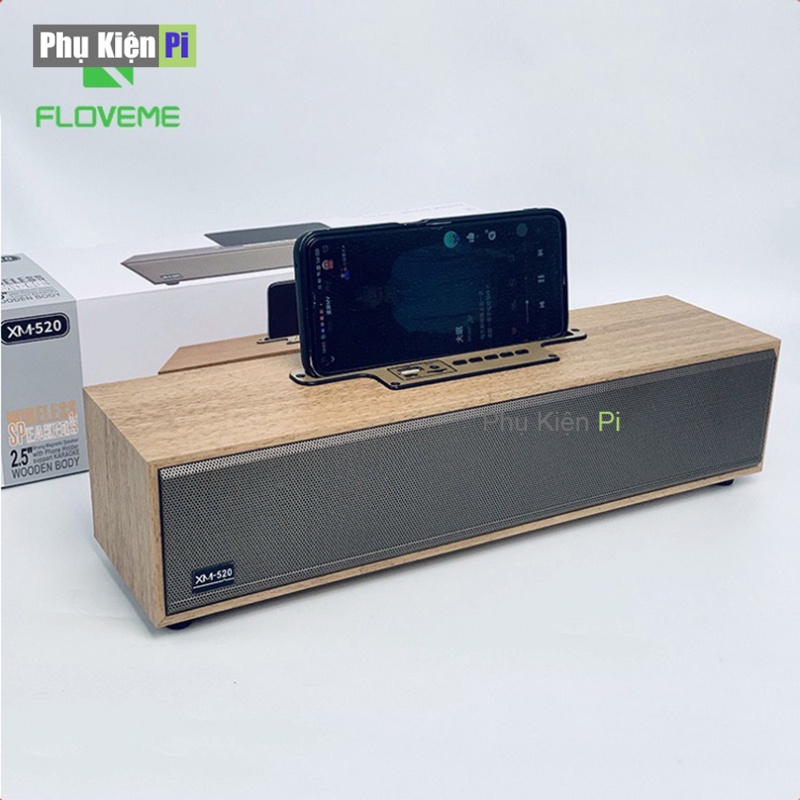 Loa Gỗ Bluetooth XM520 - Dung lượng Pin lớn - Tần số 100Hz - 20KHz - Công suất 5W - Âm thanh tốt - Âm Bass lớn