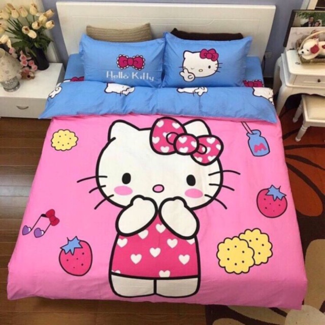 Bộ ga cotton poly 1m6x2m