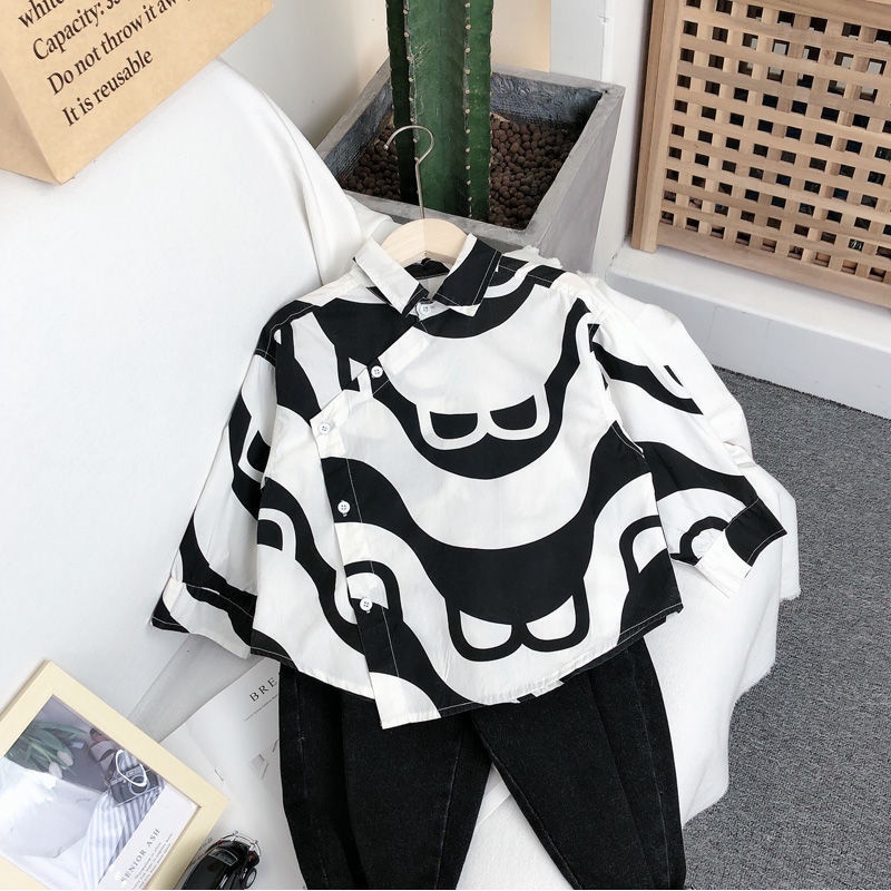 Hàng Mới Về Áo Sơ Mi Tay Dài Phong Cách Phương Tây Dành Cho Bé Trai 2022