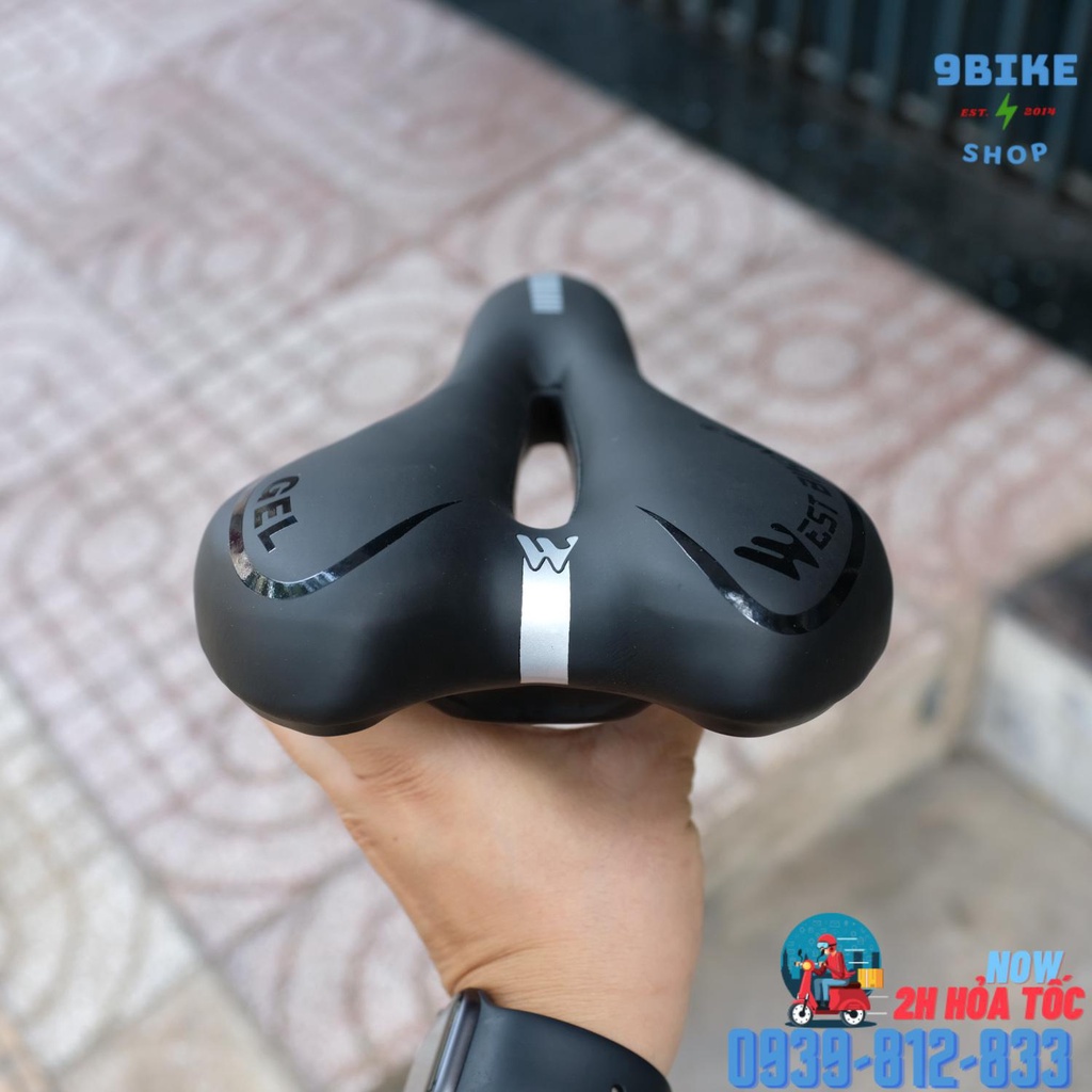 Yên xe đạp thể thao siêu mềm bản lớn WB