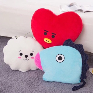 Gối tựa lưng bông BT21 (kéo ra sau xem ảnh thật)
