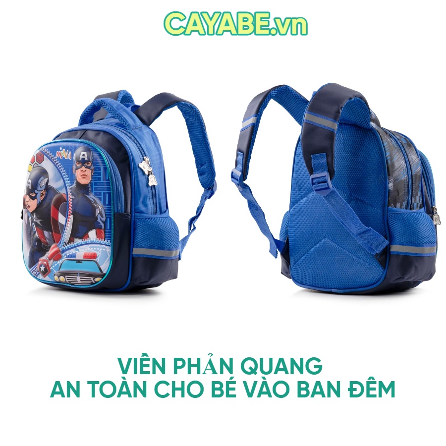 Ba lô mầm non chống gù cho bé CAYABE công chúa Elsa, mèo Hello Kitty, ngựa Pony, Unicorn, nhện Spiderman, Batman