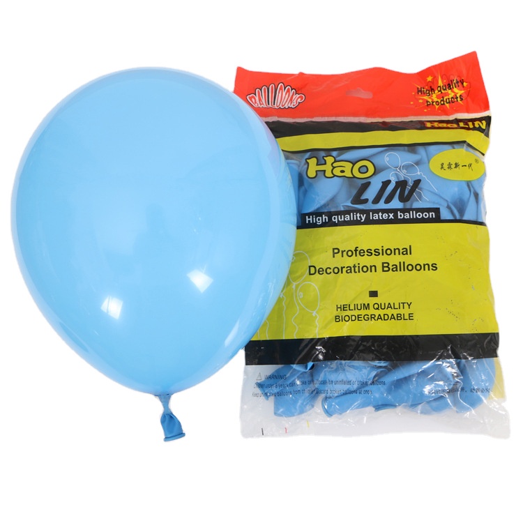 Gói 100 bóng bay tròn 10 inch trang trí sinh nhật, tiệc cưới nhiều màu HKo0