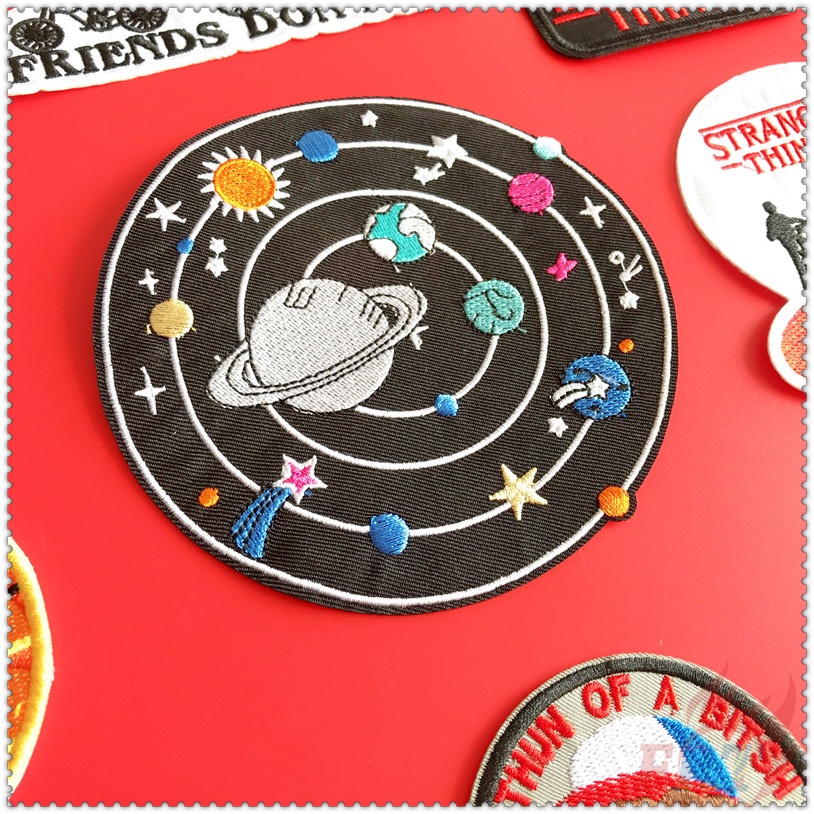 Miếng vá ủi/thêu quần áo họa tiết tiếng Anh độc đáo