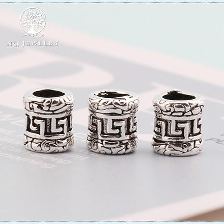 Charm bạc trụ xỏ ngang - NQ Jewelry